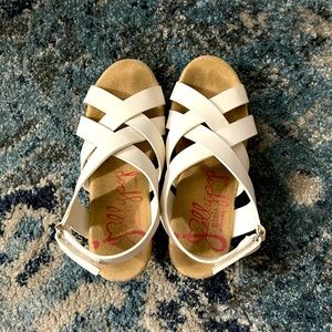 Jellypop Girls white wedge sandal 12